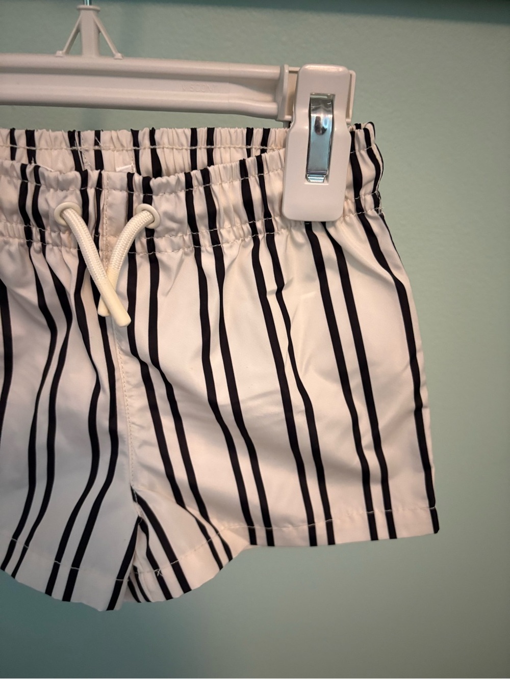 ZARA STRIPED SWIM SHORTS - Picture 6 of 10